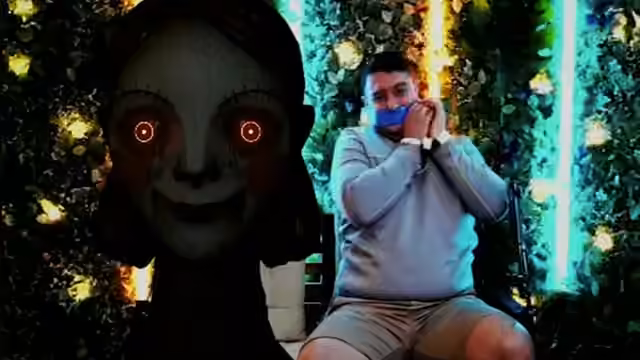 Still from Omegle horror prank gone wrong